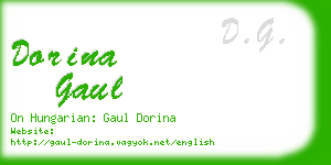 dorina gaul business card